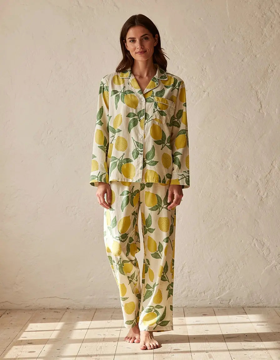 Lemon Grove Cotton Pyjama Set
